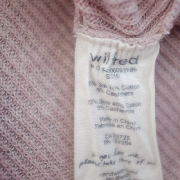 Wilfred grey pink silk and cashmere knit cocoon sweater size XS - Picture 8 of 11